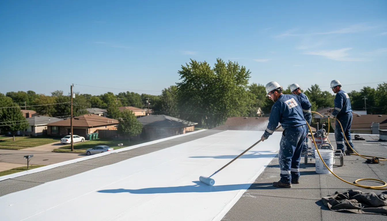 Commercial roof coating in Humeston, IA near me